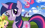  apple basket blue_eyes cloud cutie_mark earth_pony equine feathered_wings feathers female feral field food fruit grass hair horn horse looking_at_viewer mammal my_little_pony pegasus pink_eyes pink_hair pony purple_eyes purple_hair unicorn wallpaper wings 