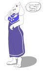  anthro caprine clothed clothing english_text female goat looking_at_viewer mammal merffle open_mouth solo standing text toriel undertale video_games 