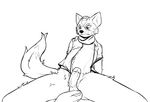  :[ ball_fondling balls black_and_white bottomless canine circumcised clothed clothing disembodied_hand erection fondling fox fox_mccloud frown humanoid_penis lawyerdog line_art looking_down male mammal monochrome nintendo open_jacket penis reclining sitting solo_focus spread_legs spreading star_fox sweat sweatdrop video_games 