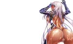  aoi_nagisa_(artist) blue_eyes breasts dark_skin huge_breasts liliana lilith-soft long_hair silver_hair taimanin_asagi taimanin_asagi_battle_arena 