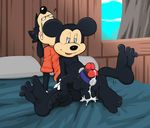  2016 balls cock_ring cum disney feet frottage goof_troop male male/male mammal max_goof mickey_mouse mouse penis precum redemption3445 rodent sex toony 