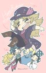  blonde_hair blue_dress blue_hair boots bow bowtie brown_footwear clenched_teeth closed_eyes coat crossed_arms dio_brando dress erina_pendleton facial_hair facial_scar happy_birthday hat highres jojo_no_kimyou_na_bouken jonathan_joestar mustache open_mouth phantom_blood red_scarf robert_eo_speedwagon scar scar_on_cheek scarf shiro_(tiotolv) smile tank_top tears teeth top_hat triangle_mouth twitter_username will_anthonio_zeppeli 