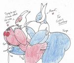  &lt;3 big_breasts big_butt blue_body blush breasts butt chasey_ultra_beast_goodra crayon_(artwork) crossgender cum cum_on_glans cum_on_penis dickgirl dickgirl/herm eyes_closed herm huge_breasts huge_butt humanoid_penis hyper hyper_penis intersex intersex/intersex latias latios legendary_pok&eacute;mon nintendo nipples open_mouth open_smile penis pink_nipples pok&eacute;mon red_body simple_background smile traditional_media_(artwork) video_games white_background white_body wolfespada yellow_eyes 