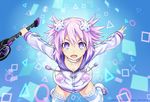  highres neptune_(choujigen_game_neptune) neptune_(series) purple_eyes purple_hair sereneandsilent smile solo 