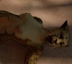  2016 anthro breasts brown_fur cheetah eyes_closed feline female fur hattonslayden lying mammal multi_breast nipples nude on_back open_mouth solo spots teeth tongue 