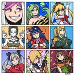  akairiot back_to_the_future bishoujo_senshi_sailor_moon black_hair blonde_hair blue_eyes blue_hair blue_sailor_collar blush boba_fett boba_fett_(cosplay) bow breasts brown_hair collage command_spell cosplay dhalsim dhalsim_(cosplay) doubutsu_no_mori dragon's_crown elf_(dragon's_crown) elf_(dragon's_crown)_(cosplay) fate/stay_night fate_(series) female_my_unit_(fire_emblem:_kakusei) fire_emblem fire_emblem:_kakusei gloves green_eyes green_hair hair_ornament hair_over_one_eye helmet here's_johnny! highres horns kid_icarus kid_icarus_uprising large_breasts long_hair looking_at_viewer lucina lum lum_(cosplay) mario_(series) marty_mcfly marty_mcfly_(cosplay) medium_breasts mercy_(overwatch) mercy_(overwatch)_(cosplay) multiple_girls my_unit_(fire_emblem:_kakusei) one_eye_closed open_mouth overwatch palutena pink_hair pointy_ears ponytail pose princess_peach princess_zelda rosetta_(mario) sailor_collar sailor_moon sailor_moon_(cosplay) sailor_senshi_uniform samus_aran short_hair silver_eyes skull_necklace smile star_wars street_fighter sunglasses super_smash_bros. the_legend_of_zelda the_legend_of_zelda:_twilight_princess the_shining thumbs_up toosaka_rin toosaka_rin_(cosplay) twintails urusei_yatsura villager_(doubutsu_no_mori) watch white_hair wii_fit wii_fit_trainer yellow_eyes 