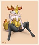 2016 anthro anthrofied anus areola black_fur braixen breasts brown_background butt canine female fox fur mammal masturbation navel nintendo nipples nude orange_eyes paws penetration pok&eacute;mon pok&eacute;morph purple_nipples pussy pussy_juice red_fur red_nose simple_background smile solo spread_legs spreading stick tuft vaginal vaginal_penetration video_games voider_(artist) white_fur yellow_fur 