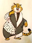  2016 benjamin_clawhauser cheetah disney feline male mammal mortic_ox zootopia 