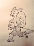  2016 anthro canine disney fennec finnick fox male mammal mortic_ox nick_wilde zootopia 