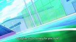  2girls animated animated_gif ass hip_attack keijo!!!!!!!! kotone_fujisaki multiple_girls subtitled swimsuit water 