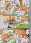  anthro canine comic dialogue duo english_text female fox male mammal manga mikaduki_karasu nude pokko raccoon text translated tsuki 