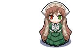  animated animated_gif full_body heterochromia kikujin long_hair long_sleeves lowres rozen_maiden solo suiseiseki transparent_background very_long_hair 