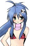  :3 ahoge blushing cosplay crossover izumi_konata konata_izumi long_hair lucky_star midriff tengen_toppa_gurren-lagann tengen_toppa_gurren_lagann yoko_littner yoko_littner_(cosplay) yoko_ritona yoko_ritona_(cosplay) 