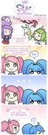  5girls angry date english green_hair janna_windforce jinx_(league_of_legends) kuro_(league_of_legends) league_of_legends lulu_(league_of_legends) luxanna_crownguard magical_girl multiple_girls pink_hair pix_(league_of_legends) poppy purple_hair red_hair school_uniform shiro_(league_of_legends) star_guardian_janna star_guardian_jinx star_guardian_lulu star_guardian_lux star_guardian_poppy tears tied_hair twintails 