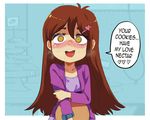  brown_hair cookie_(the_loud_house) crazy_eyes jcm2 parody the_loud_house tray 