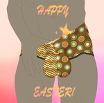  9x9 abs animal_genitalia bulge clothing cock_and_ball_torture easter elastrator holidays male sheath simple_background solo underwear water_buffalo 