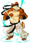  2016 avian bird canine chirenbo clothed clothing digital_media_(artwork) male mammal muscular muscular_male ryu street_figter topless wolf wuffle wuffle_(webcomic) 