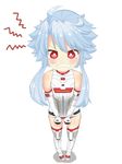  anger_vein angry blanc blue_hair clenched_teeth from_above neptune_(series) pontako_(endless-summer-vac-book) red_eyes short_hair_with_long_locks tears teeth white_heart 