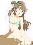  1boy 1girl blush bra breasts brown_hair cum cum_in_pussy ejaculation eyes_closed feitonokesin girl_on_top hetero long_hair love_live! love_live!_school_idol_project minami_kotori moan nipples nude open_mouth penis pussy sex solo_focus 