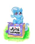  2016 box crate cute equine female friendship_is_magic horn mammal my_little_pony purple_eyes solo texasuberalles trixie_(mlp) unicorn vote 
