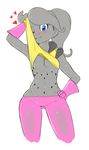  1girl blue_eyes blush breasts dragon_ball_xenoverse dragon_ball_xenoverse_2 female_majin grey_skin puddin solo sweat sweating tfs 