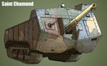  earasensha military military_vehicle original saint_chamond_(tank) tank vehicle world_war_i 