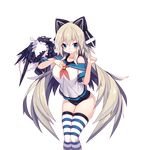  animal_ears astaroth_(uchi_no_hime-sama) bare_shoulders blue_eyes blue_legwear blush breasts breath cat_ears clenched_hand dragon eyebrows eyebrows_visible_through_hair fake_animal_ears goggles hand_on_own_chest hand_up large_breasts legs_together long_hair looking_at_viewer mamuru neckerchief off_shoulder official_art old_school_swimsuit one-piece_swimsuit raised_eyebrows school_swimsuit school_uniform serafuku shirt short_sleeves silver_hair sleeve_cuffs solo standing striped striped_legwear swimsuit swimsuit_under_clothes thighhighs thighs transparent_background uchi_no_hime-sama_ga_ichiban_kawaii very_long_hair white_legwear white_shirt 