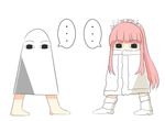  1girl boots coat commentary_request egyptian_mythology fate/grand_order fate_(series) fur-trimmed_boots fur-trimmed_coat fur_trim look-alike medb_(fate)_(all) medb_(fate/grand_order) medjed namesake pink_hair rian_(clearhisty0101) 
