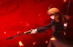  bad_hands blonde_hair blood cropped duplicate gun highres hime_cut long_hair red_eyes solo umineko_no_naku_koro_ni ushiromiya_rosa vanilla_1000 weapon 