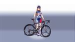  bicycle bike_shorts gradient hat hitomi_kazuya long_hair original shorts skintight 