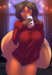  2016 anthro blue_eyes canine clothed clothing female fox fur hair inside looking_at_viewer mammal solo underwear wide_hips woadedfox 