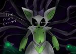  2016 4_fingers animatronic anthro black_nose blush breasts canine dialogue digital_media_(artwork) e-01_(artist) english_text female five_nights_at_freddy&#039;s five_nights_at_freddy&#039;s_world fox fur glowing glowing_eyes green_fur hair looking_at_viewer machine mammal nipples nude purple_nipples purple_pussy pussy robot simple_background small_breasts solo tangle_(fnaf) tentacles text video_games white_fur young 
