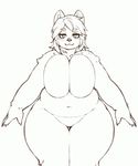  2016 amad_no_moto animated anthro big_breasts breasts canine female huge_breasts jumping mammal navel nude 