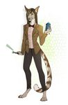  anthro clothed clothing doctor_who feline female fur hair looking_at_viewer mammal smile solo standing unistaart 