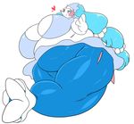  &lt;3 2016 belly big_belly big_breasts blue_sclera blush breasts featureless_breasts female funi huge_breasts hyper hyper_belly morbidly_obese nintendo obese overweight pok&eacute;mon primarina solo video_games wide_hips 