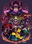  armor artist_name badge bodysuit cape carnage_(marvel) claws clenched_hand clenched_teeth coat crossed_arms deadpool doctor_doom electricity electro_(spider-man) evil_grin evil_smile eye_of_agamotto fingerless_gloves frown galactus gloves grin hammer hand_on_own_chin helmet highres hood infinity_gauntlet juggernaut_(x-men) loki_(marvel) long_tongue magneto marvel mask mjolnir modok monster muscle purple_gloves purple_skin red_eyes red_skin red_skull sharp_teeth shield shuma_gorath signature skin_tight smile spider-man_(series) suparu_(detteiu) sword taskmaster teeth tentacles thanos tongue venom_(marvel) weapon yellow_eyes yellow_gloves 