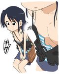  aru_paka_kurabu blue_hair bug comic commentary_request flat_chest insect loose_clothes mosquito original short_hair tank_top translation_request 