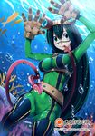  :p air_bubble asui_tsuyu belt bodysuit boku_no_hero_academia breasts bubble butter-t coral covered_nipples fish frog_girl gloves goggles goggles_on_head green_eyes green_hair hair_between_eyes impossible_clothes large_breasts long_hair long_tongue looking_at_viewer low-tied_long_hair patreon_logo patreon_username skin_tight solo tongue tongue_out underwater very_long_hair very_long_tongue watermark web_address 
