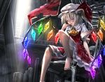  blood cropped flandre_scarlet hat red_eyes ryosios short_hair touhou waifu2x wings 