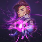  1girl female overwatch solo sombra 