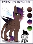  cutie_mark english_text equine eyelashes fan_character feathered_wings feathers female gradient_hair green_eyes mammal model_sheet my_little_pony nude pegasus silentwulv smile standing text wings 