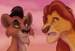  2016 disney feline itoruna lion mammal mufasa scar_(the_lion_king) the_lion_king 