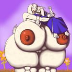 asriel_dreemurr big_breasts breasts caprine clothed clothing curves dawnrn female flowey_the_flower goat huge_breasts hyper hyper_breasts mammal mature_female mother nude parent thickness topless toriel undertale video_games 
