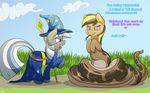  2016 clothing dialogue english_text equine female fluffyxai forked_tongue friendship_is_magic horn horse hybrid lamia magic_user mammal my_little_pony naga pony rainbow_dash_(mlp) reptile scalie snake staff temakixai text tongue twilight_sparkle_(mlp) unicorn xaigatomon xaipony_(artist) 