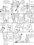  2016 anthro comic disney female judy_hopps koraru-san lagomorph mammal marsupial rabbit thylacine zootopia 