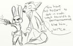  2016 anthro canine comic disney female fox judy_hopps lagomorph male mammal nick_wilde trashasaurusrex zootopia 