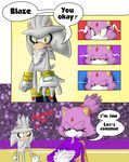  blaze_the_cat clothing comic dialogue feline female gloves hedgehog male mammal sandunky silver_the_hedgehog sonic_(series) sport text video_games volleyball yellow_eyes 