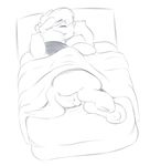  amazin-arts anus balls bed bed_sheet bedding clothing curling ears_back ears_down equine hoodie hooves horse lying male mammal my_little_pony on_side pillow pony raised_tail simple_background sleeping solo tagme white_background 