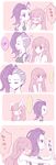  &gt;_&lt; 2girls 5koma absurdres asymmetrical_hair atobesakunolove bangs blush breasts brown_hair casual chinese closed_eyes comic commentary d.va_(overwatch) earrings facepaint facial_mark fingerless_gloves flat_color flying_sweatdrops glomp gloves highres hug hug_from_behind jewelry just_as_planned long_hair looking_at_another mole mole_under_eye multiple_girls multiple_monochrome open_mouth overwatch purple_hair shirt sleeveless sleeveless_shirt small_breasts sombra_(overwatch) speech_bubble spoken_ellipsis stud_earrings swept_bangs tears translated tsundere upper_body wavy_mouth whisker_markings xo yuri 