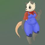  anthro female knullox larrybay2 mammal marsupial opossum poppy_opossum poppy_opossum_(character) simple_background thick_thighs 